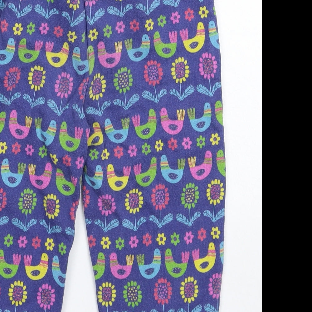 Frugi Girls Purple   Jogger Trousers Size 18-24 Months