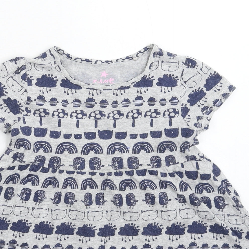 NEXT Girls Grey   Fit & Flare  Size 3-4 Years
