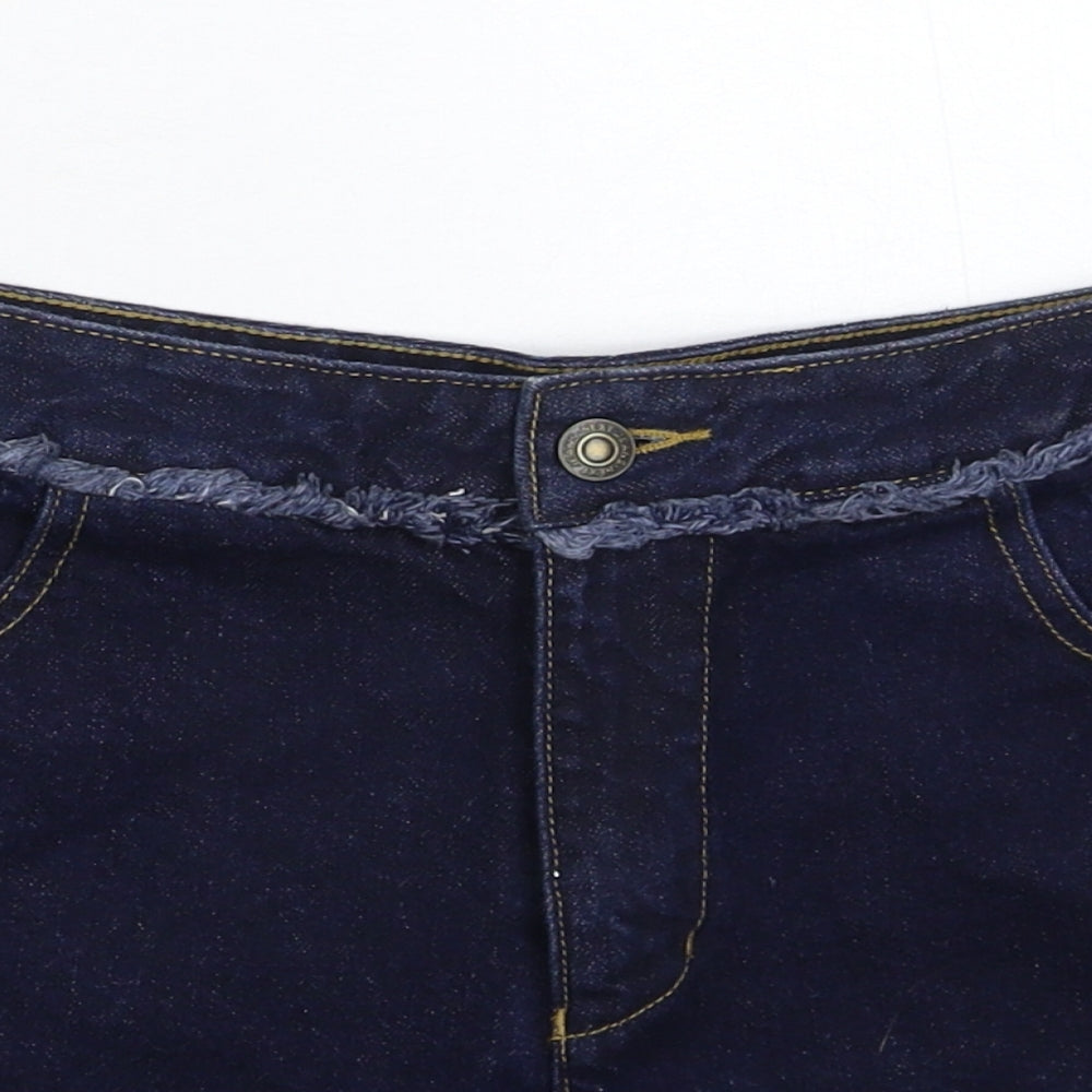 NEXT Womens Blue  Denim Hot Pants Shorts Size 12