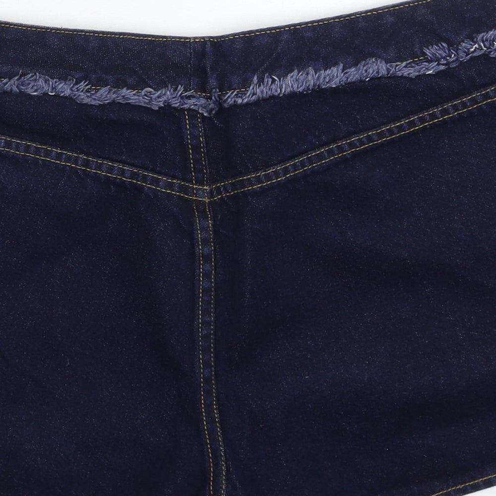 NEXT Womens Blue  Denim Hot Pants Shorts Size 12