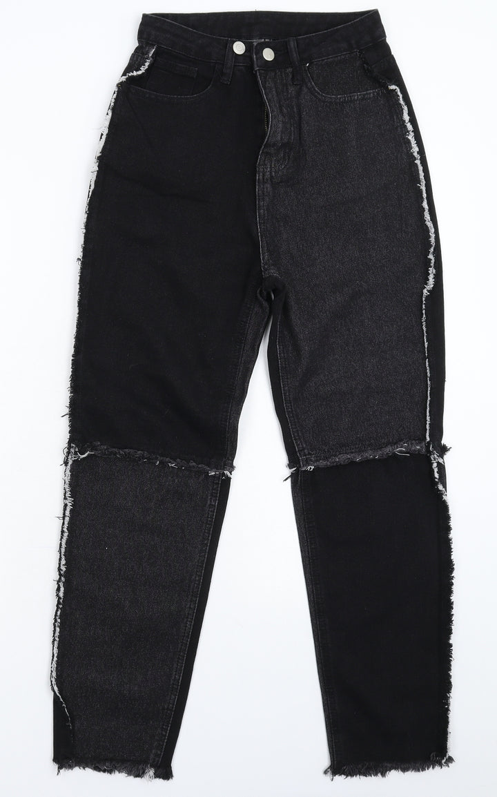 SheIn Womens Black Denim Mom Jeans Size 24 in L26 in