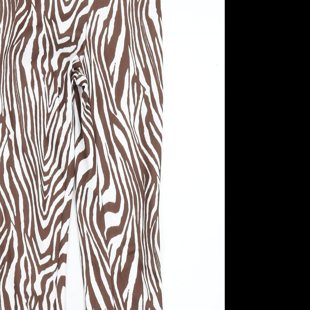 SheIn Womens Multicoloured Animal Print  Trousers  Size XS L29 in