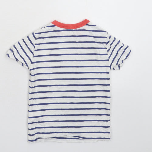 Gap Baby White Striped  Basic T-Shirt Size 24 Months