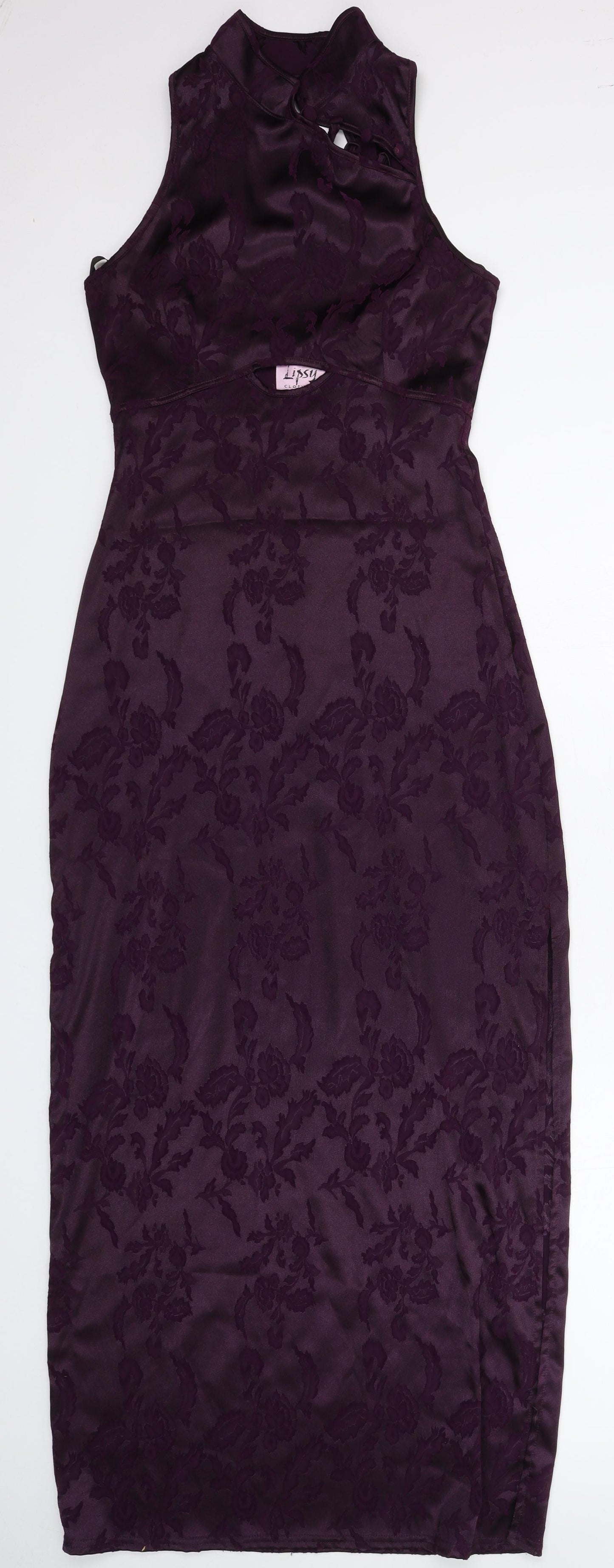 Lipsy Womens Purple Floral  Maxi  Size M