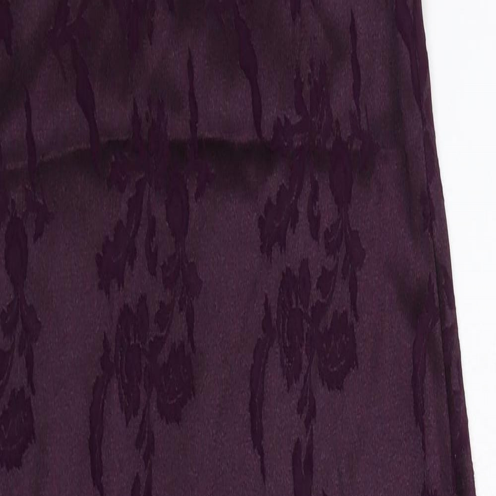 Lipsy Womens Purple Floral  Maxi  Size M