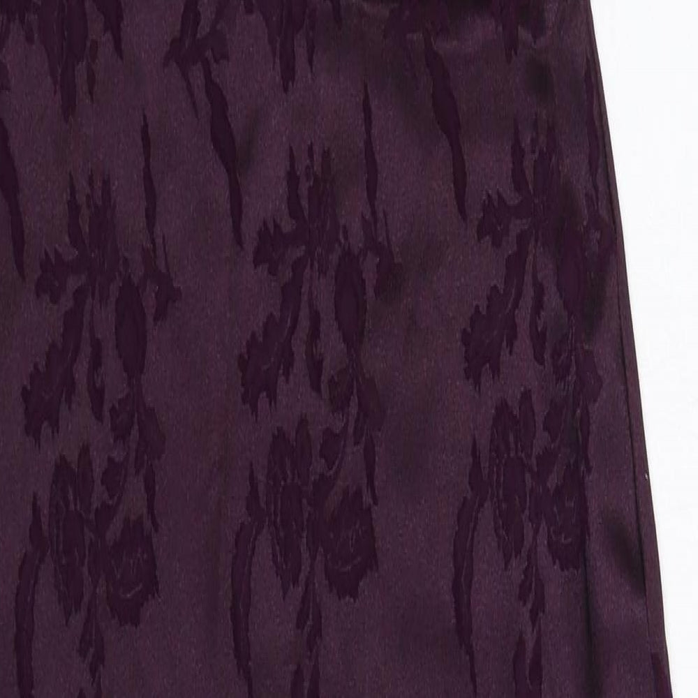 Lipsy Womens Purple Floral  Maxi  Size M