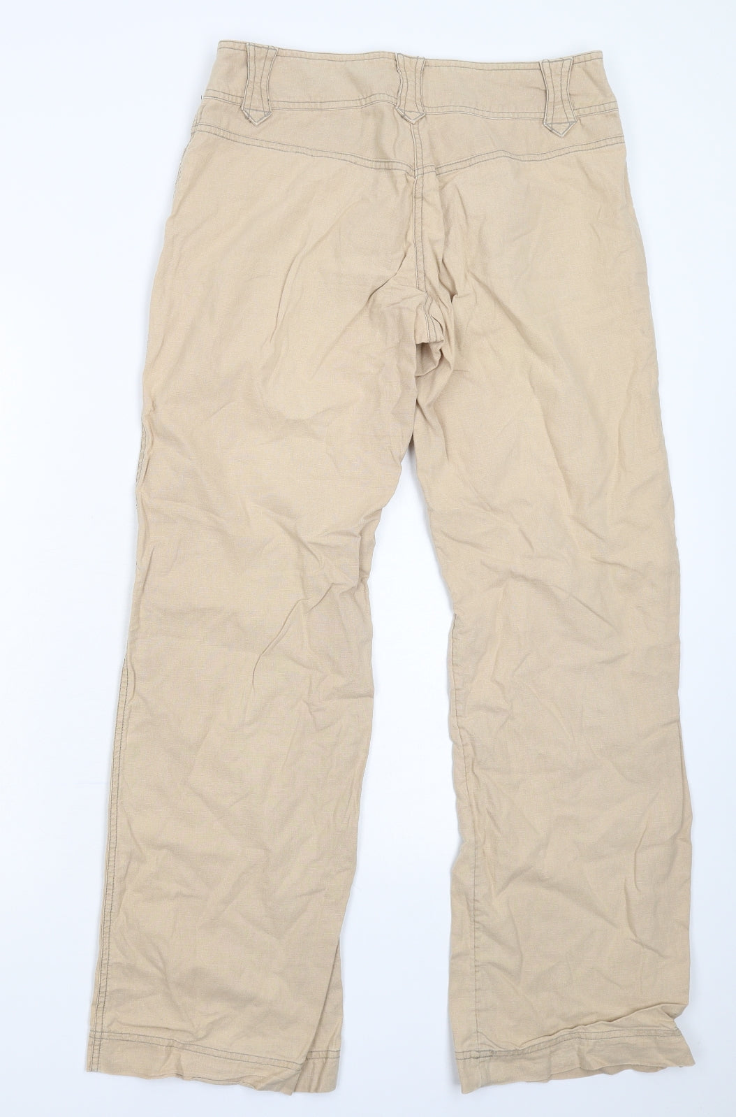H&M Womens Beige   Trousers  Size 12 L30 in