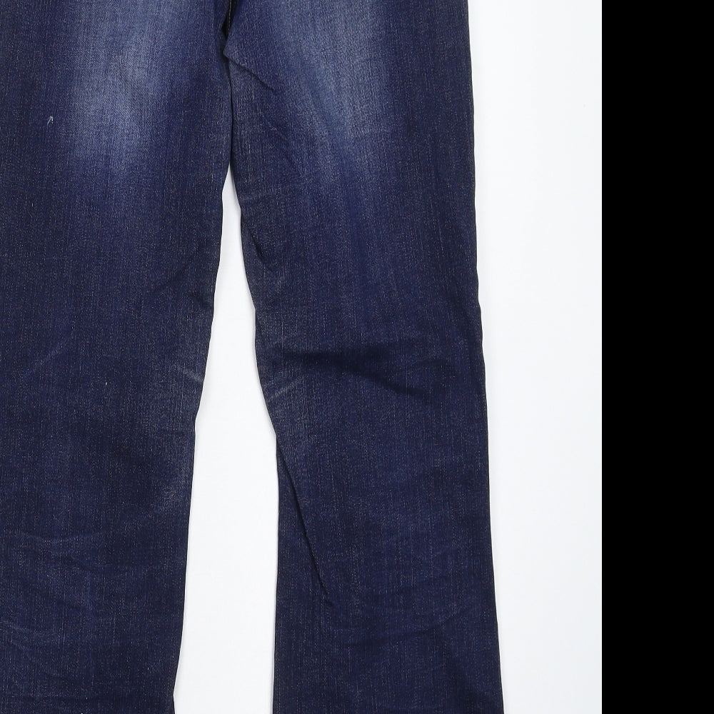 TU Mens Blue  Denim Bootcut Jeans Size 18 L28 in