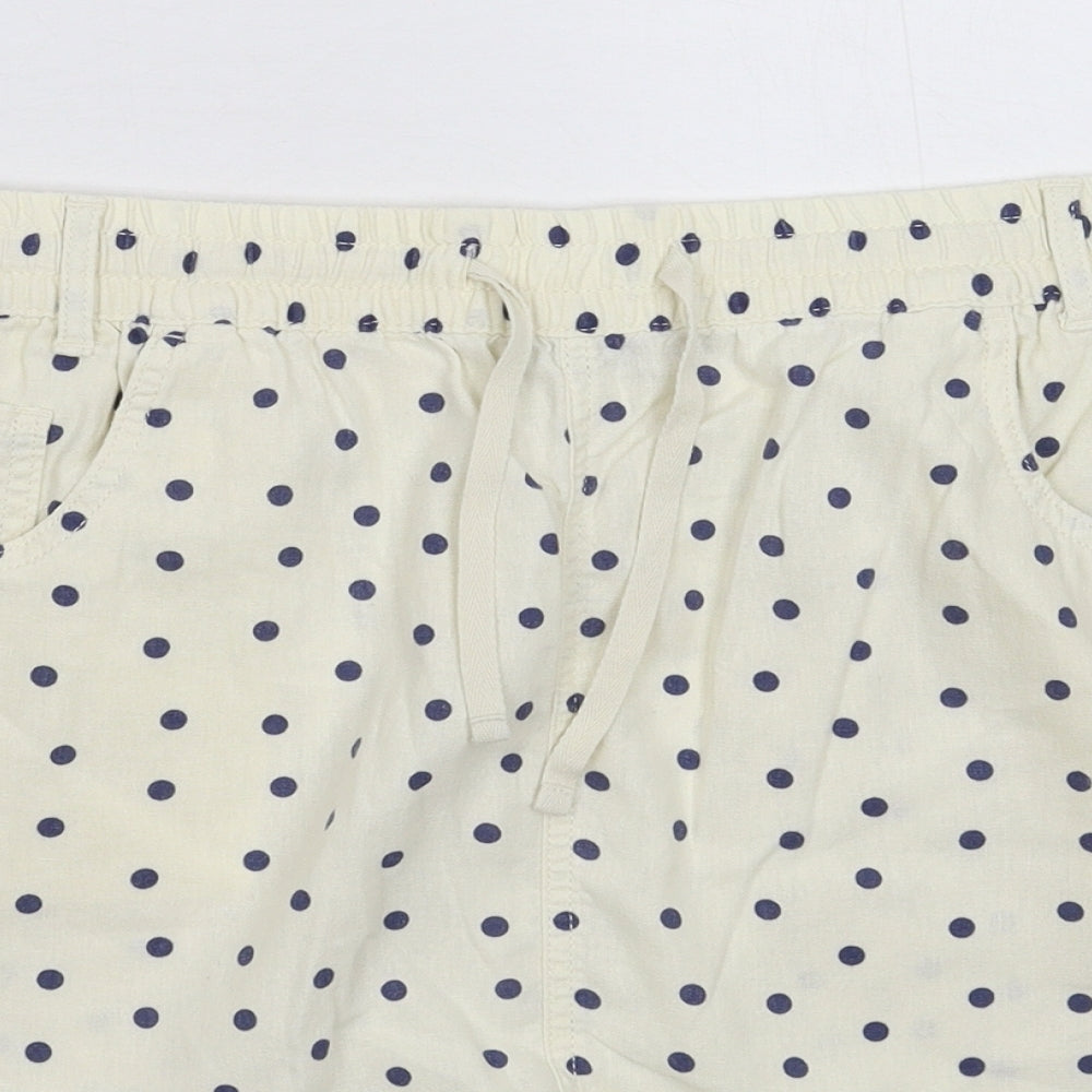 Marks and Spencer Womens White Polka Dot  Straight & Pencil Skirt Size 20