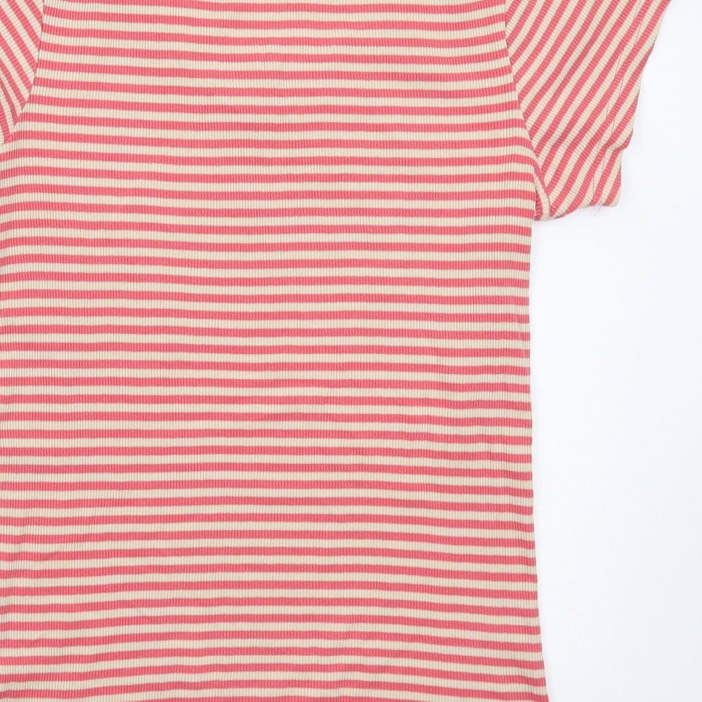 TU Womens Multicoloured Striped  Basic T-Shirt Size 12