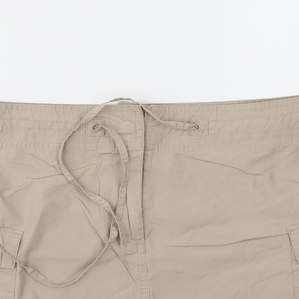 Dorothy Perkins Womens Beige   A-Line Skirt Size 10
