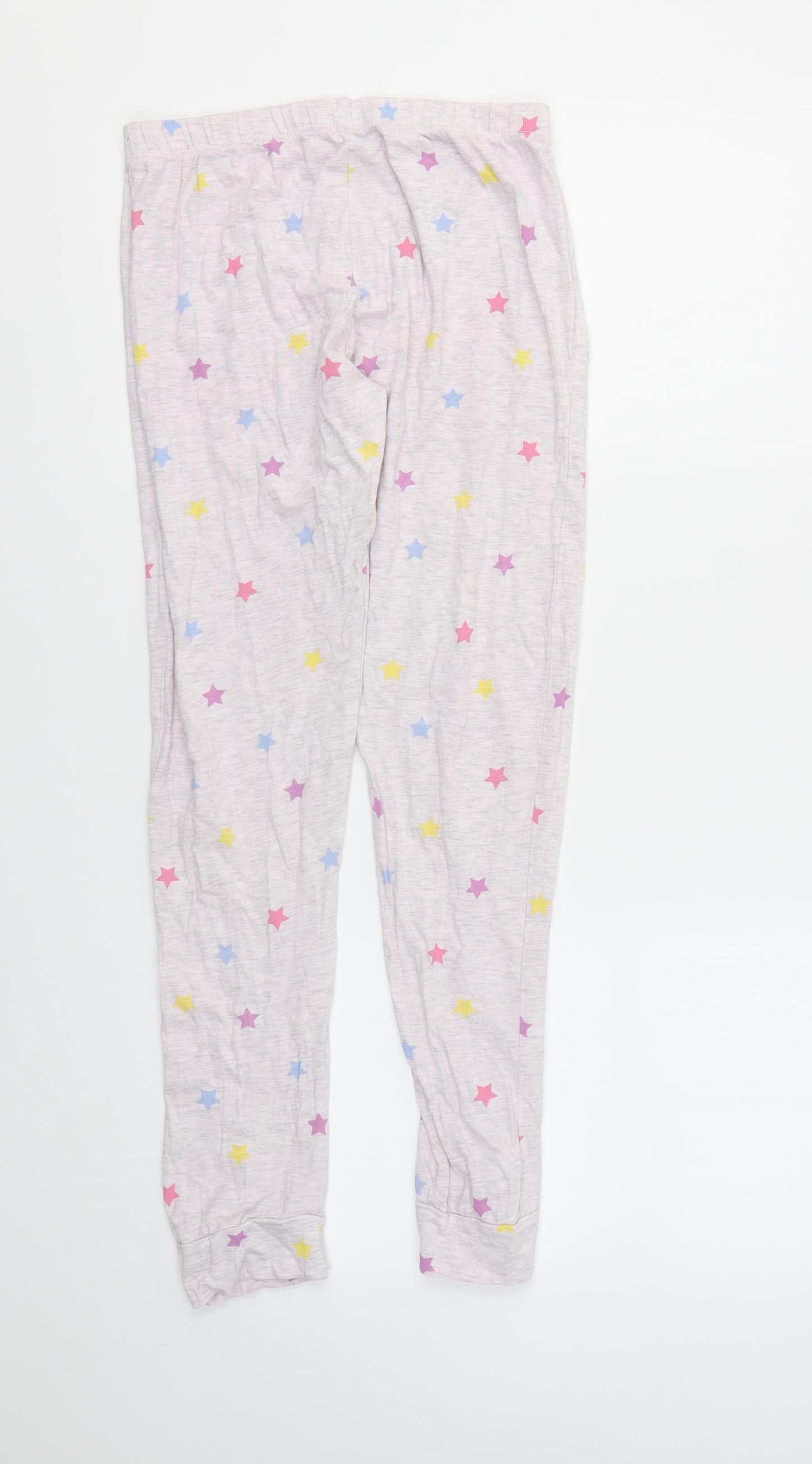 F&F Girls Multicoloured Geometric  Jogger Trousers Size 11-12 Years