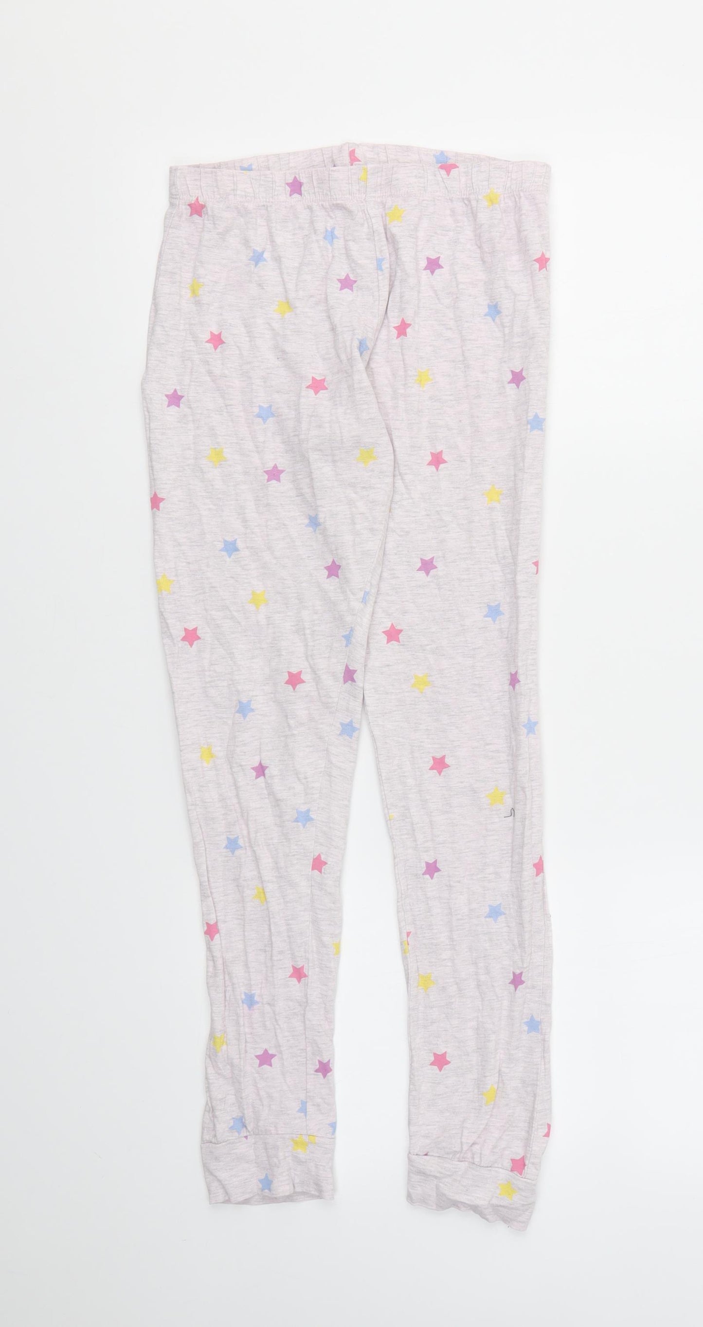 F&F Girls Multicoloured Geometric  Jogger Trousers Size 11-12 Years