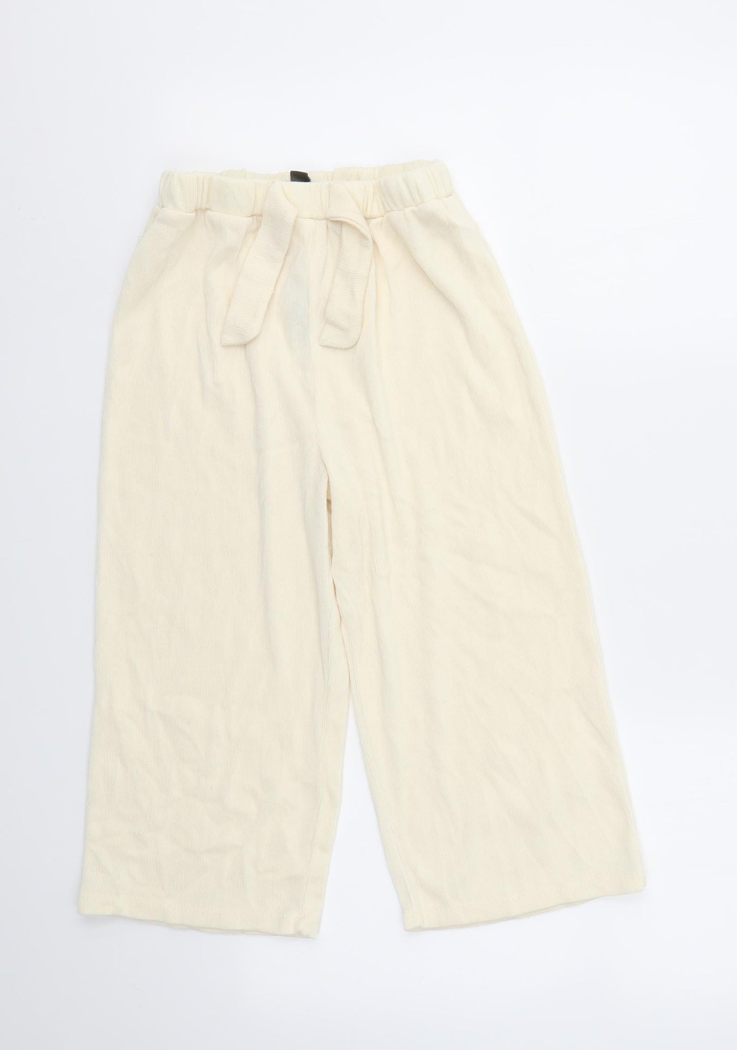 PRIMARK  Girls Ivory   Jogger Trousers Size 11-12 Years