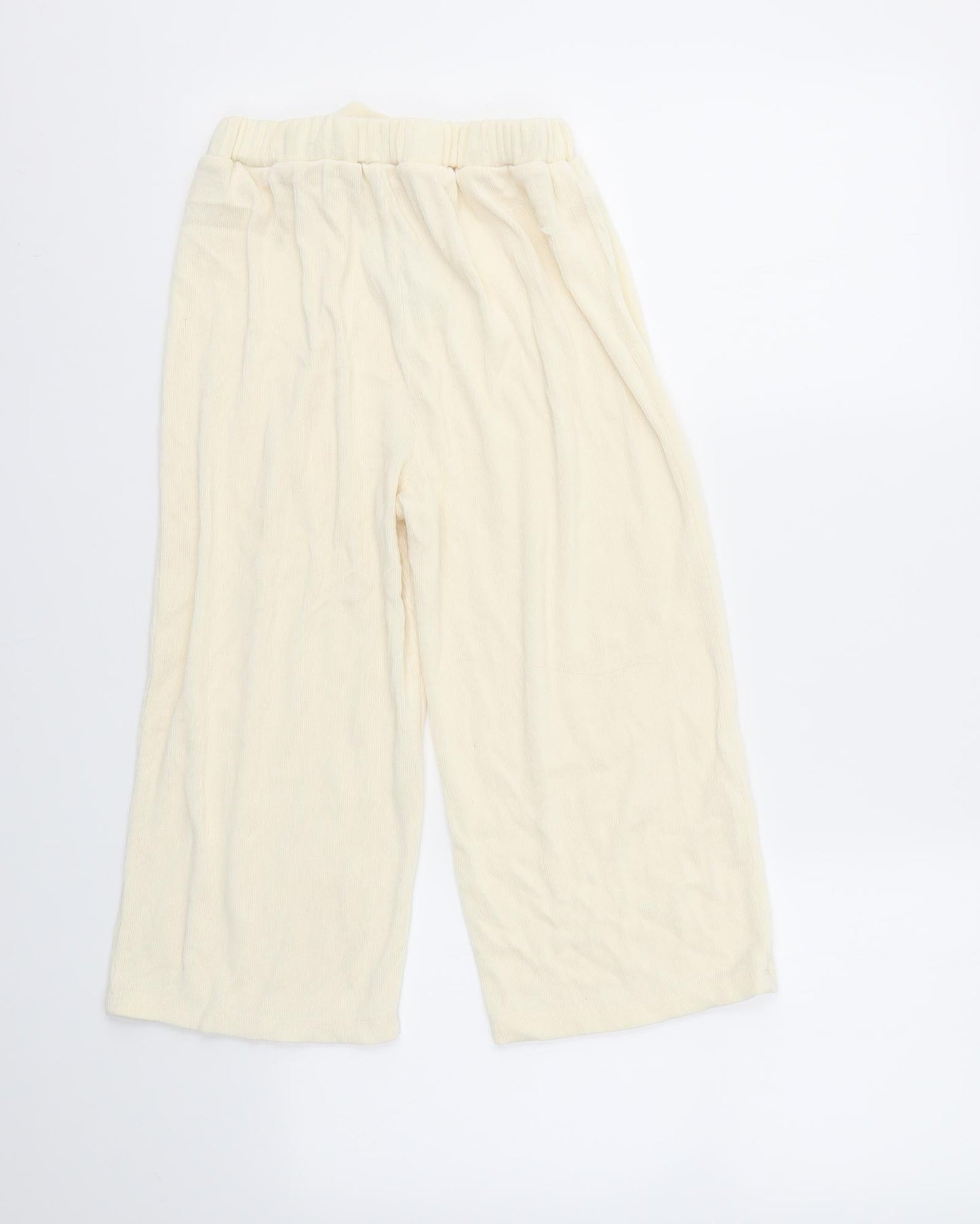 PRIMARK  Girls Ivory   Jogger Trousers Size 11-12 Years