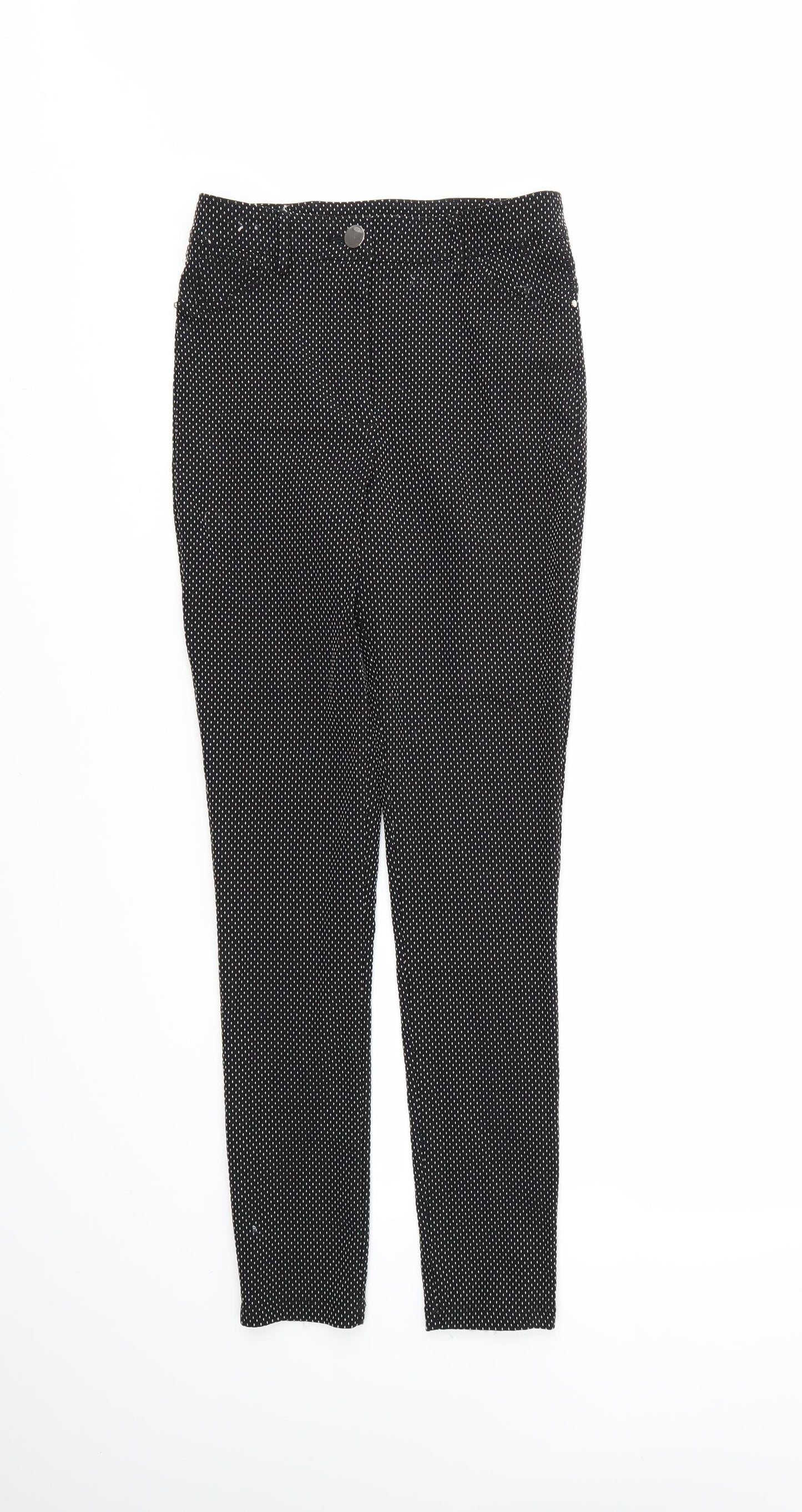 Dorothy Perkins Womens  Geometric  Capri Trousers Size 8 L28 in