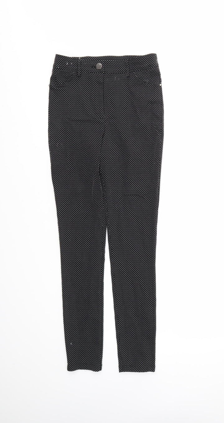 Dorothy Perkins Womens  Geometric  Capri Trousers Size 8 L28 in