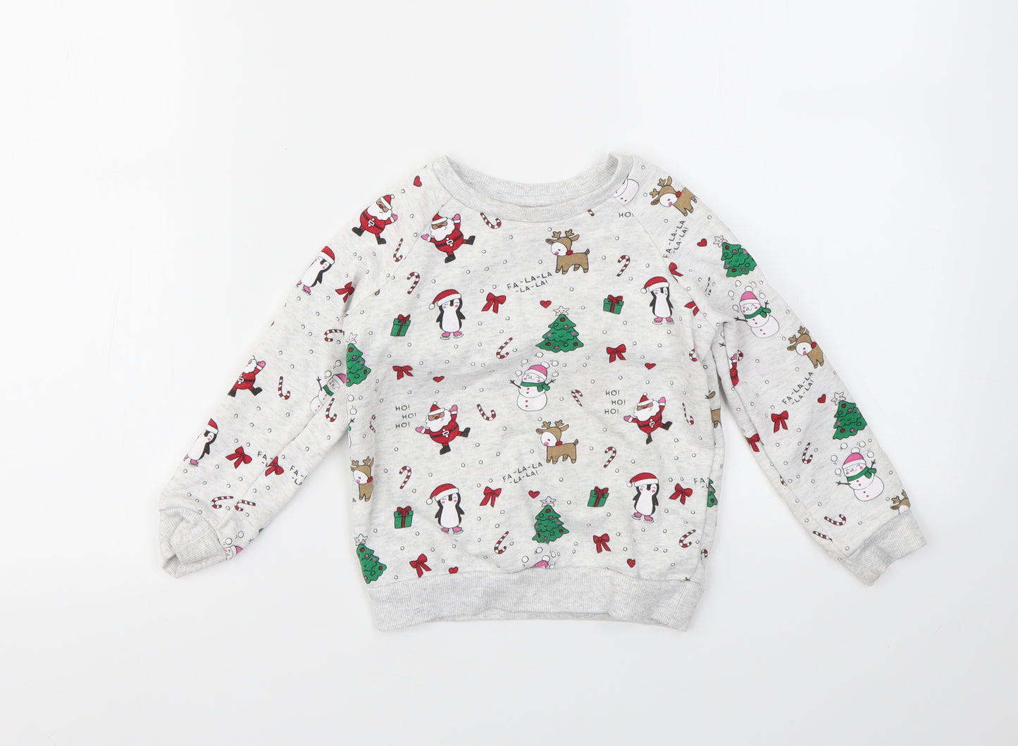 Primark Girls Multicoloured Geometric  Pullover Jumper Size 24 Months