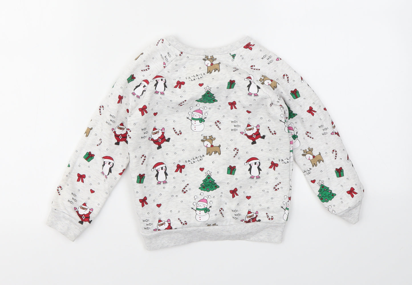 Primark Girls Multicoloured Geometric  Pullover Jumper Size 24 Months