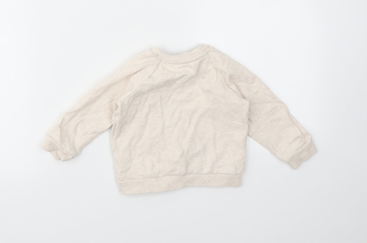 F&F Baby Ivory Animal Print  Pullover Jumper Size 6-9 Months