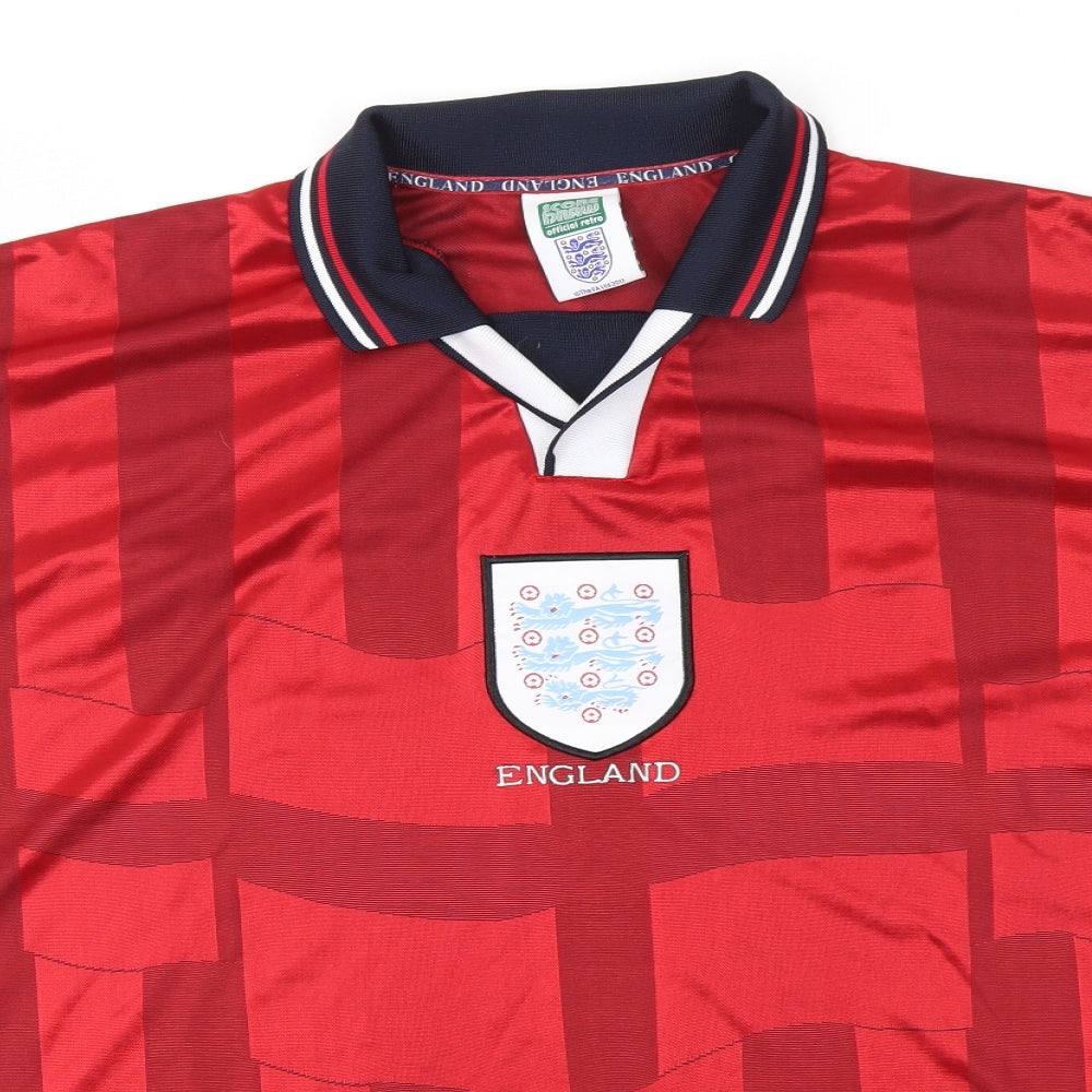 ENGLAND  Mens Red    T-Shirt Size L