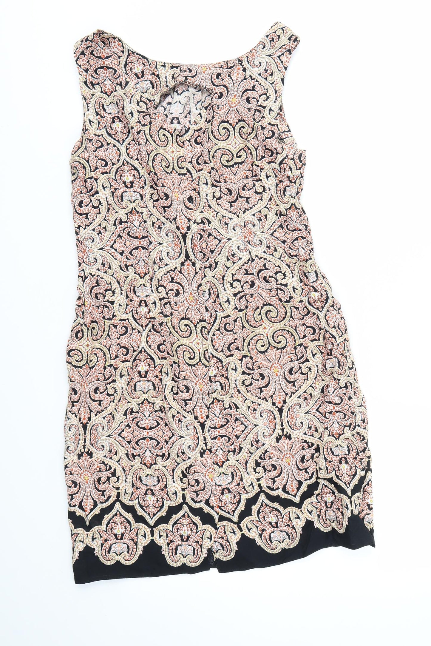 Dorothy Perkins Womens Multicoloured Geometric  Fit & Flare  Size 10