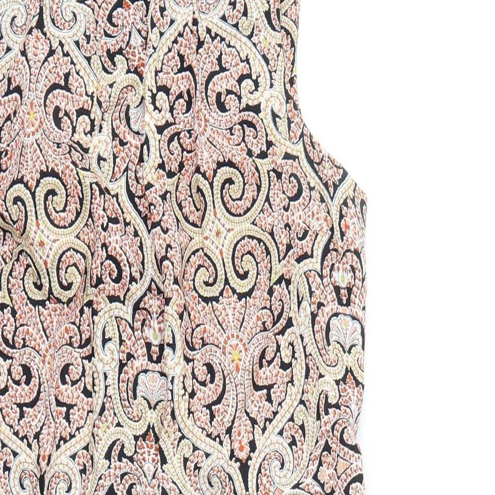 Dorothy Perkins Womens Multicoloured Geometric  Fit & Flare  Size 10