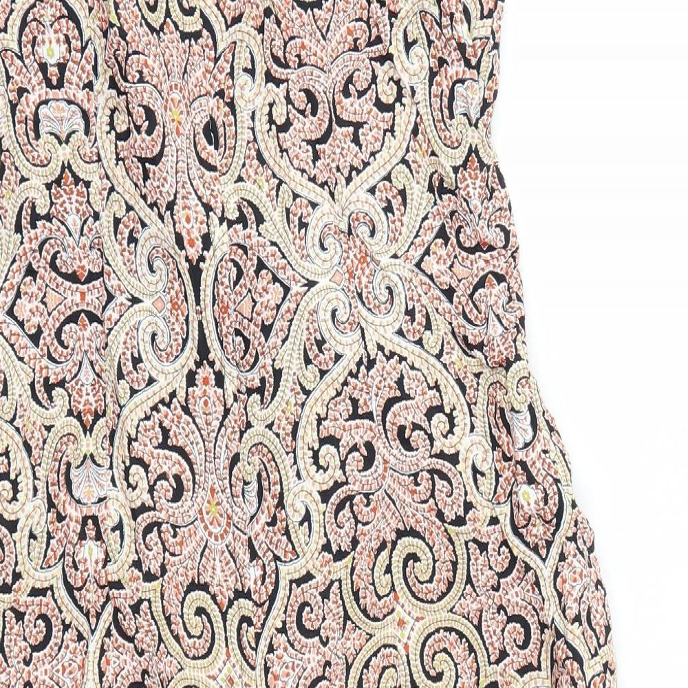 Dorothy Perkins Womens Multicoloured Geometric  Fit & Flare  Size 10