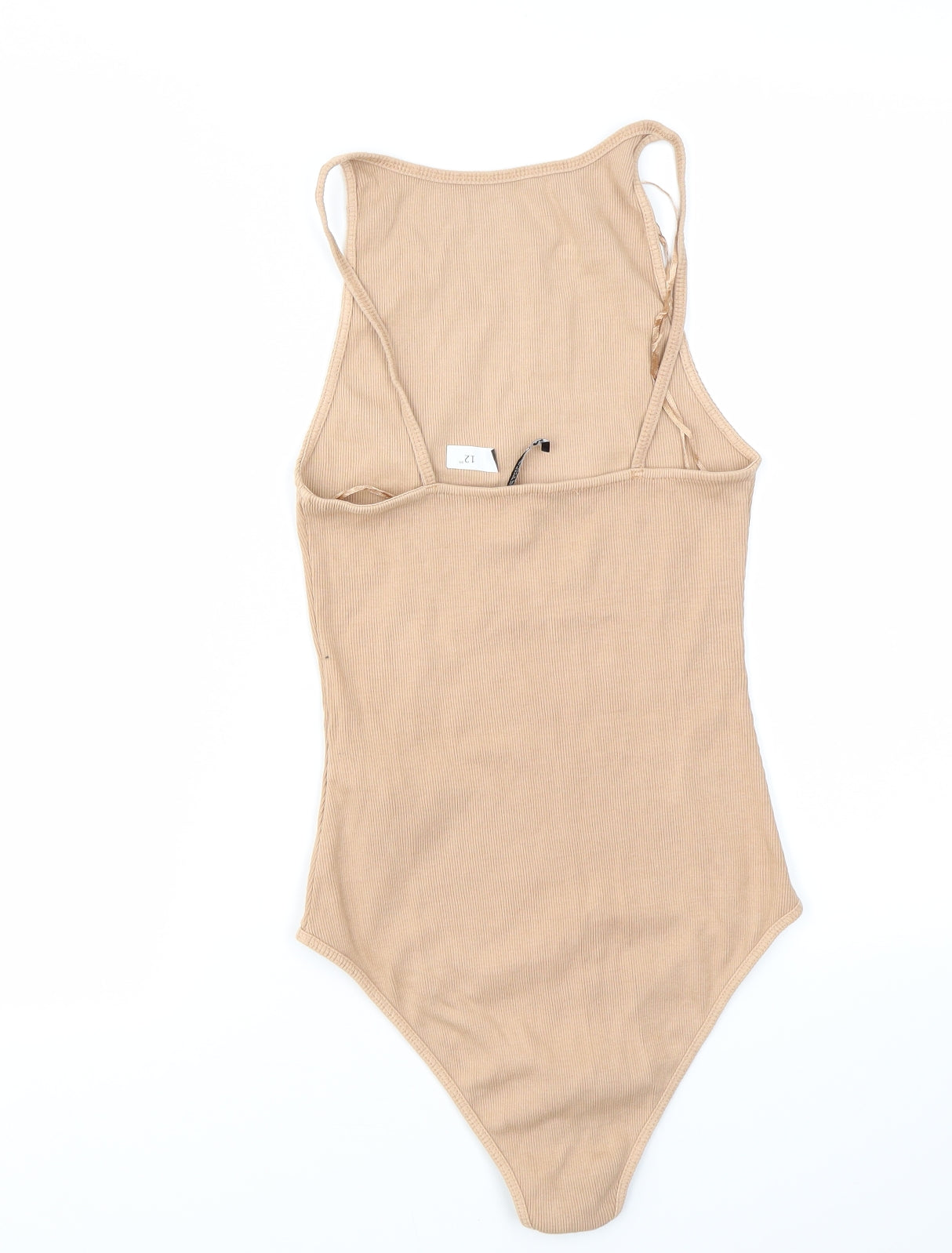 Zara Womens Beige   Bodysuit One-Piece Size S