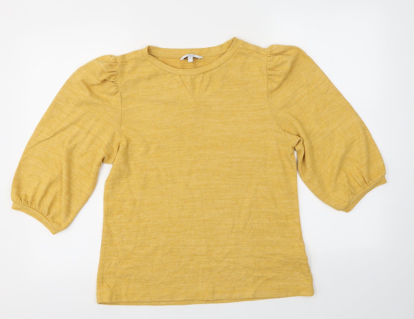 NEXT Womens Yellow   Pullover Jumper Size 14