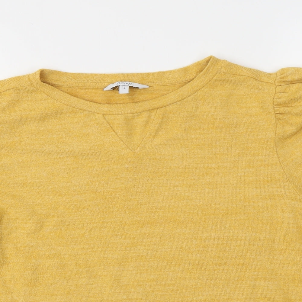 NEXT Womens Yellow   Pullover Jumper Size 14