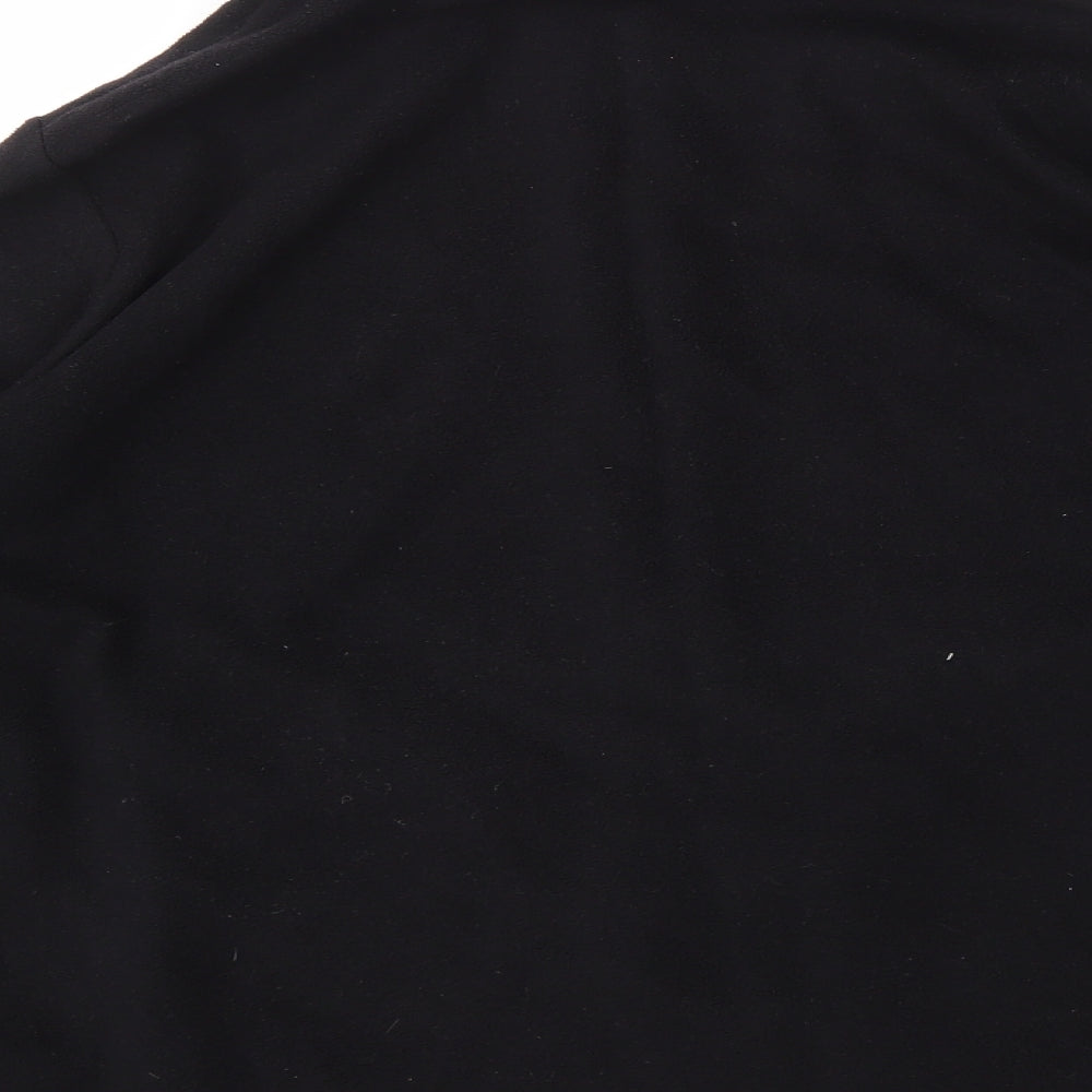 M&S Womens Black   Full Zip Hoodie Size 18