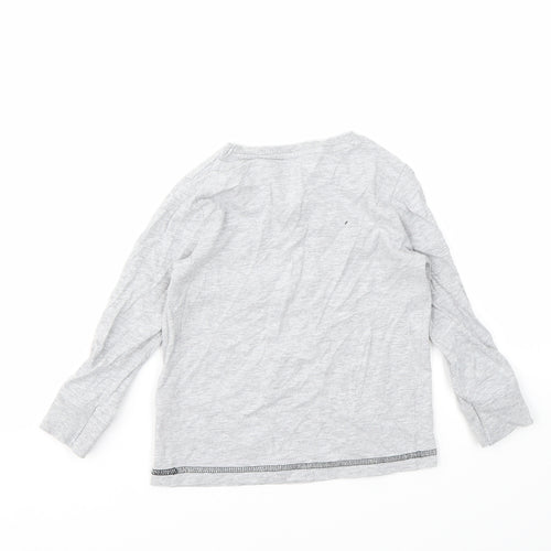 F&F Boys Grey Geometric  Basic T-Shirt Size 3-4 Years
