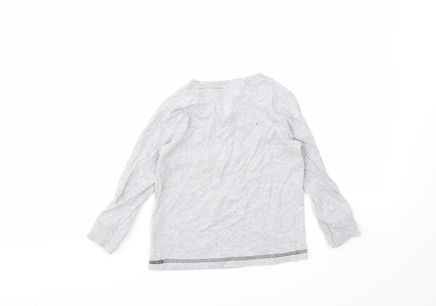 F&F Boys Grey Geometric  Basic T-Shirt Size 3-4 Years
