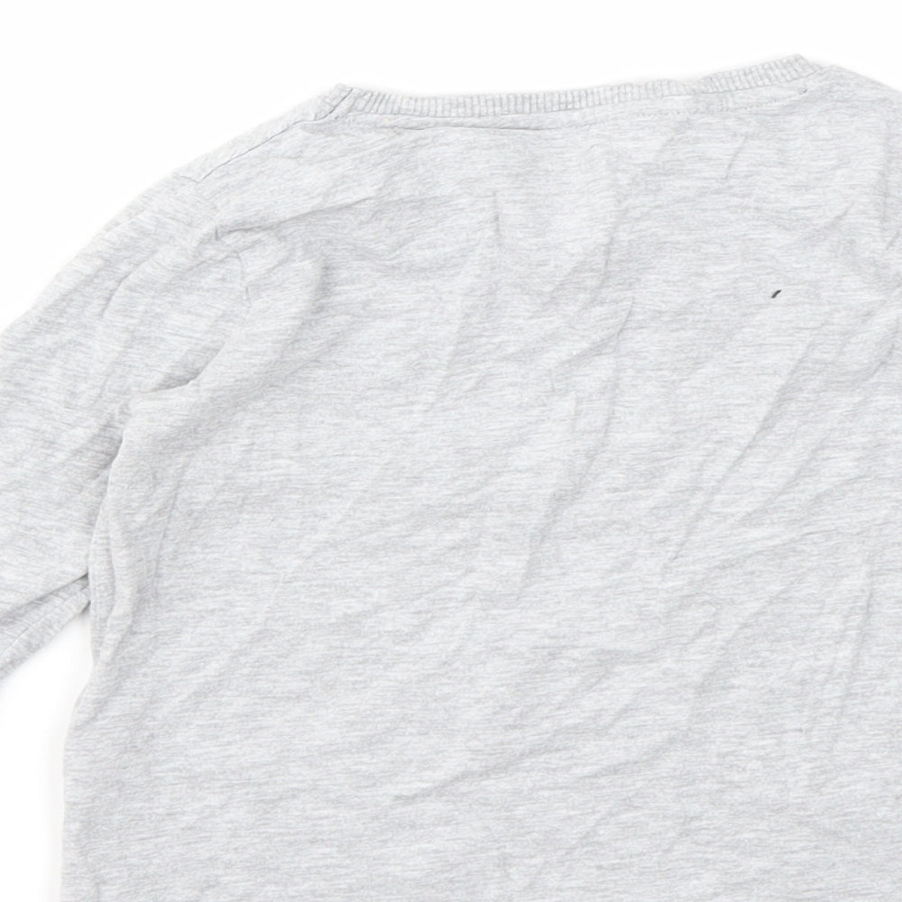F&F Boys Grey Geometric  Basic T-Shirt Size 3-4 Years