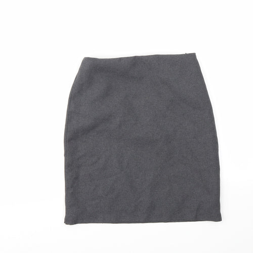Preworn Girls Grey   A-Line Skirt