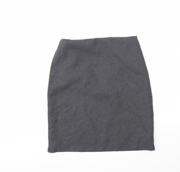 Preworn Girls Grey   A-Line Skirt