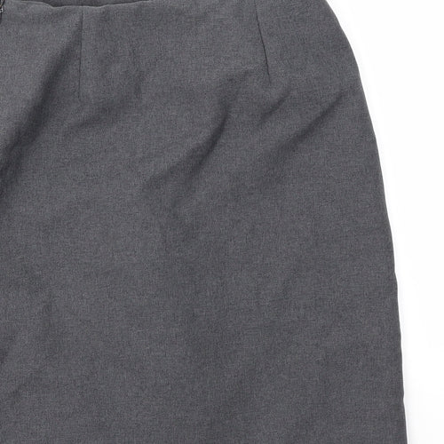 Preworn Girls Grey   A-Line Skirt