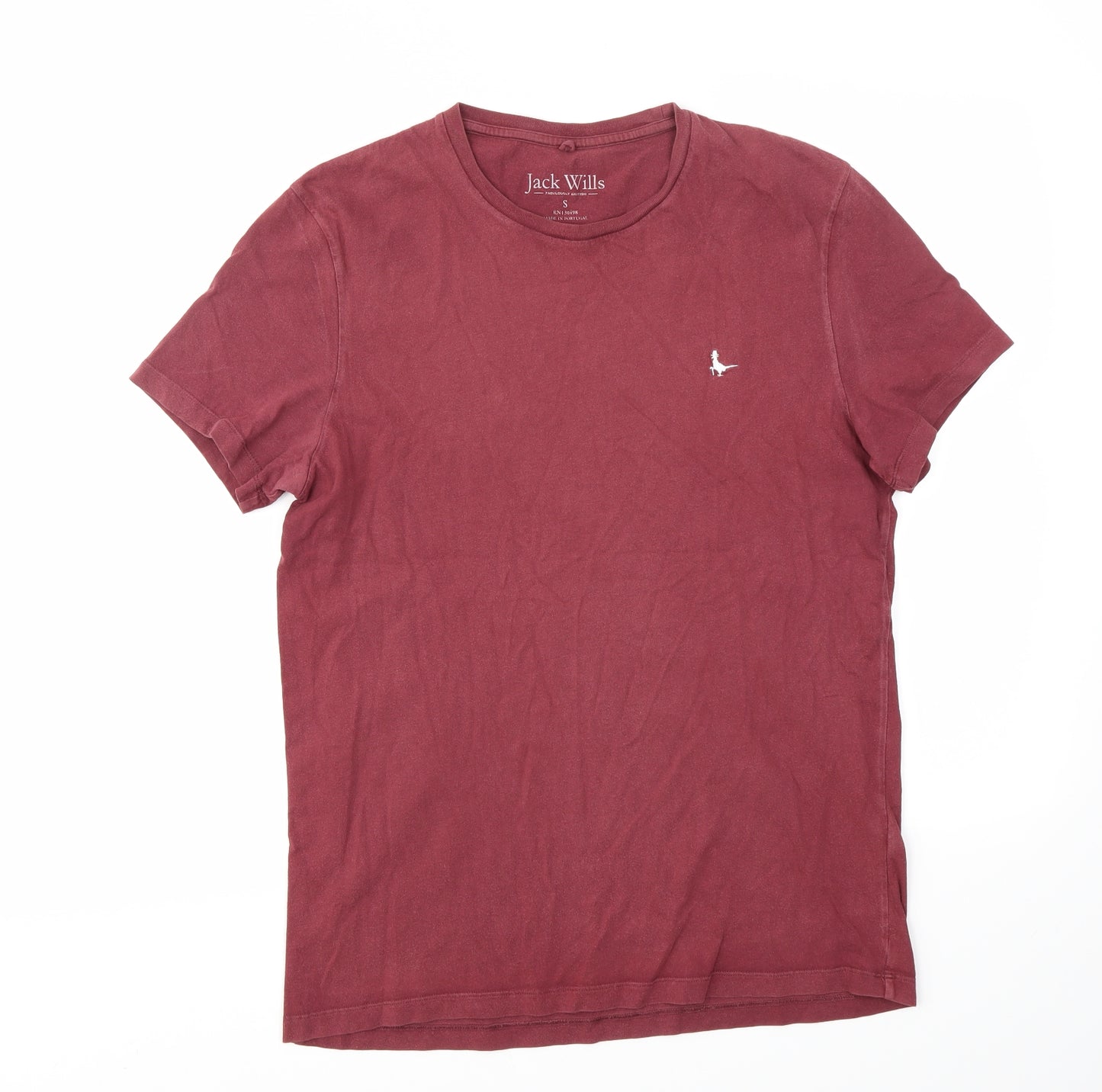 Jack Wills Mens Red    T-Shirt Size S