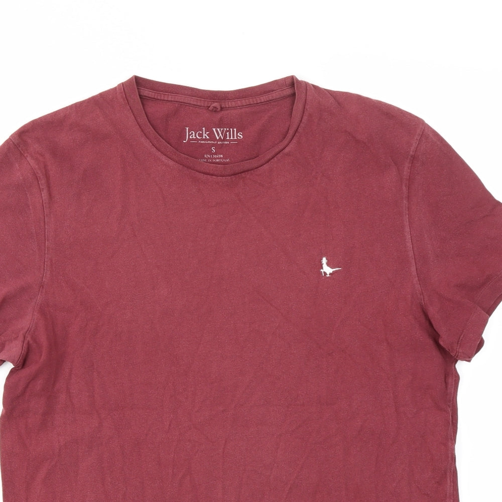 Jack Wills Mens Red    T-Shirt Size S