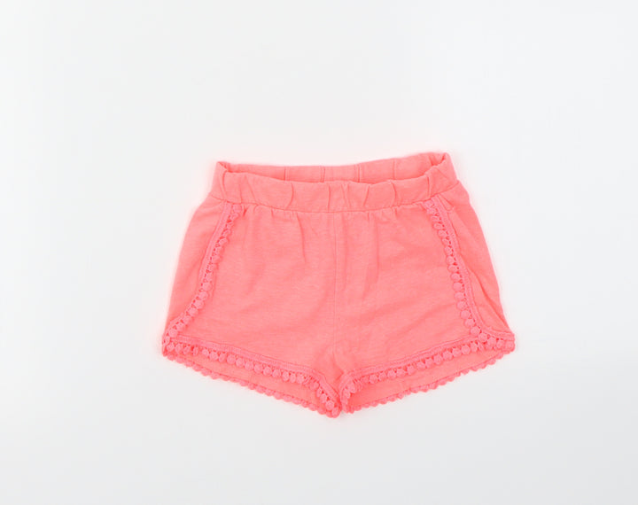 JEFF & CO Girls Pink Capri Trousers Size 18-24 Months