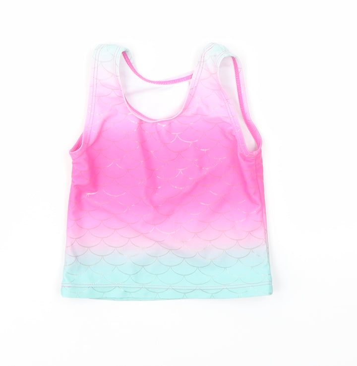 George Girls Multicoloured Geometric Basic T-Shirt Size 12-18 Months - SWIMMIMG TOP