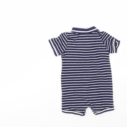 TU Baby Blue Striped  Babygrow One-Piece Size 0-3 Months