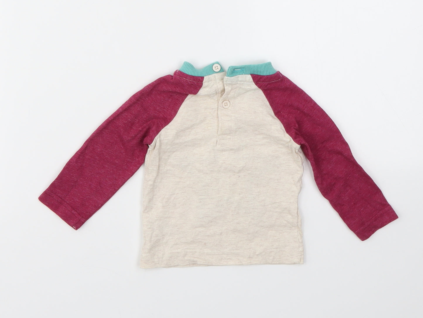 M&Co Girls Multicoloured Geometric  Basic T-Shirt Size 0-3 Months