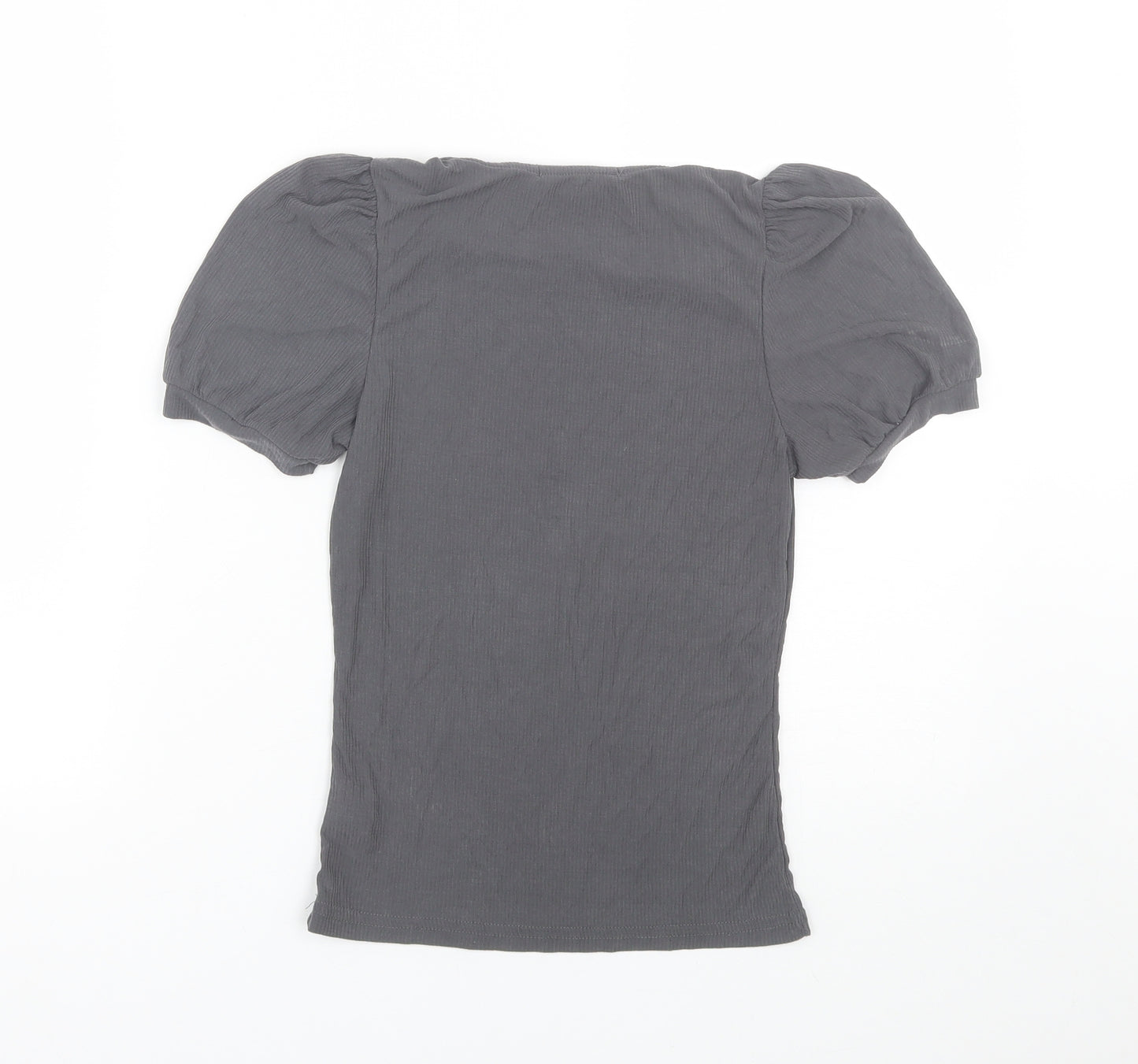 Primark Womens Grey   Wrap T-Shirt Size 2XS