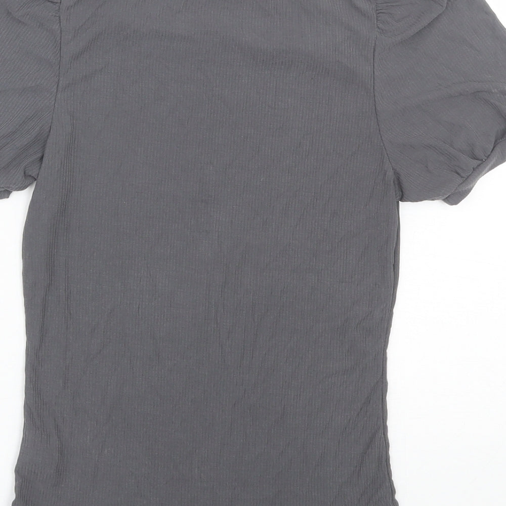 Primark Womens Grey   Wrap T-Shirt Size 2XS