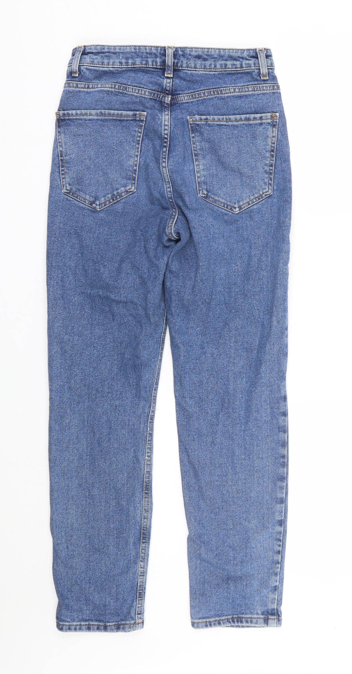 New Look Womens Blue  Denim Mom Jeans Size 8 L25 in