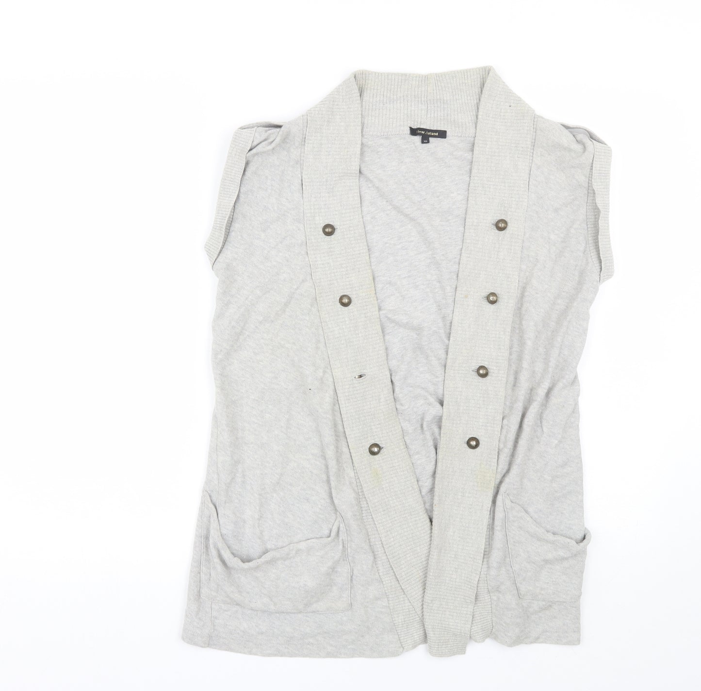 River Island Womens Grey   Cardigan Jumper Size 10