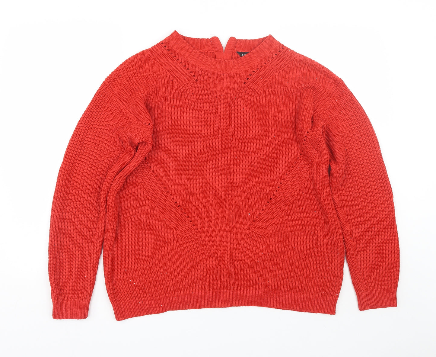 Dorothy Perkins Womens Red   Pullover Jumper Size 14