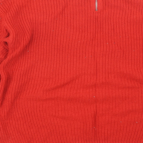 Dorothy Perkins Womens Red   Pullover Jumper Size 14